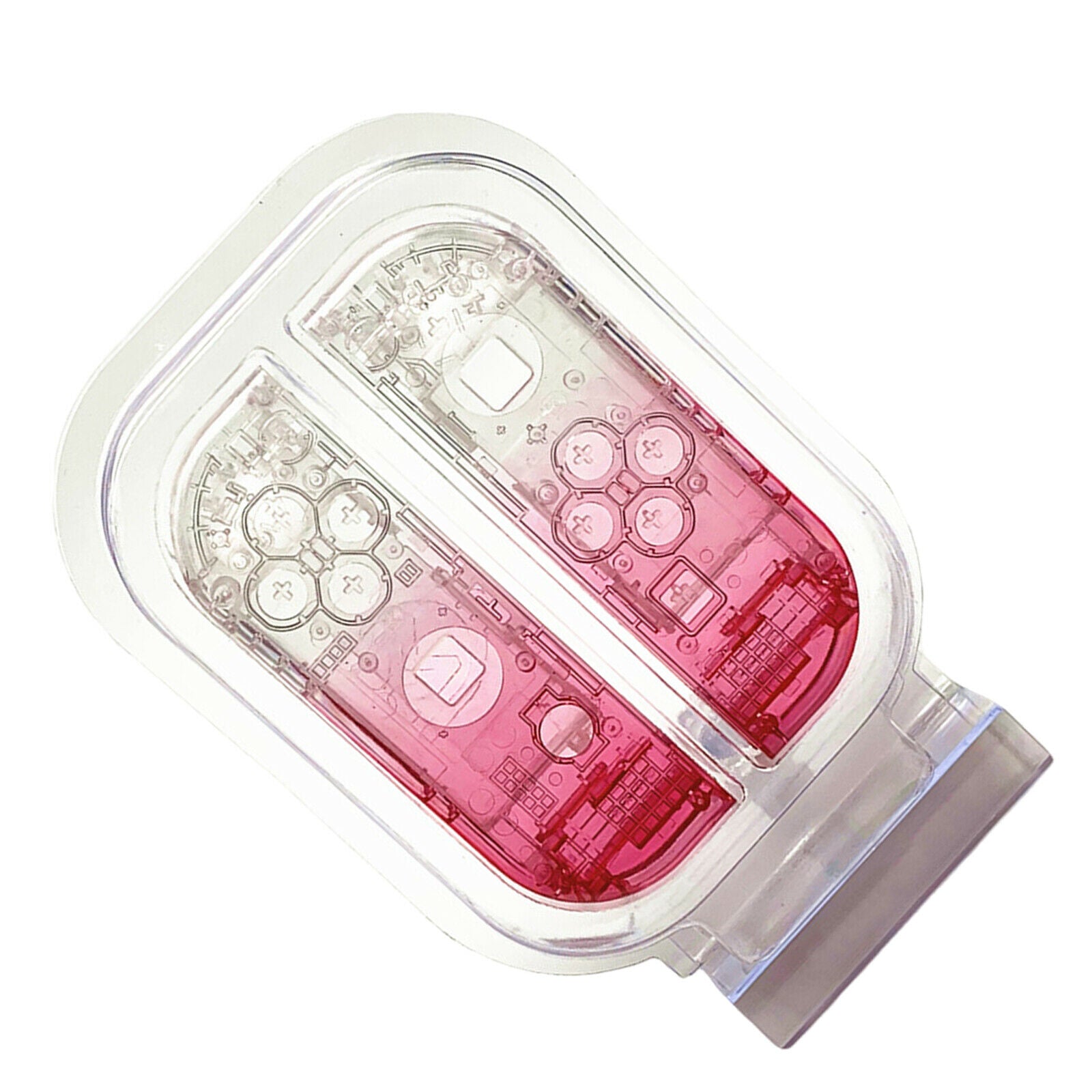 DIY Refit Replace Housing Shell Left And Right For Joy-Con Transparent pink