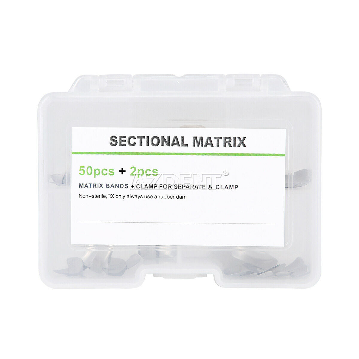 Dental Sectional Contoured Metal Matrices Matrix Refill Kit With Diamond Wedge