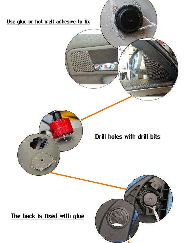TS-T120 800W 7/8" Component Dome Car Audio Stereo Tweeter Speaker Systems New