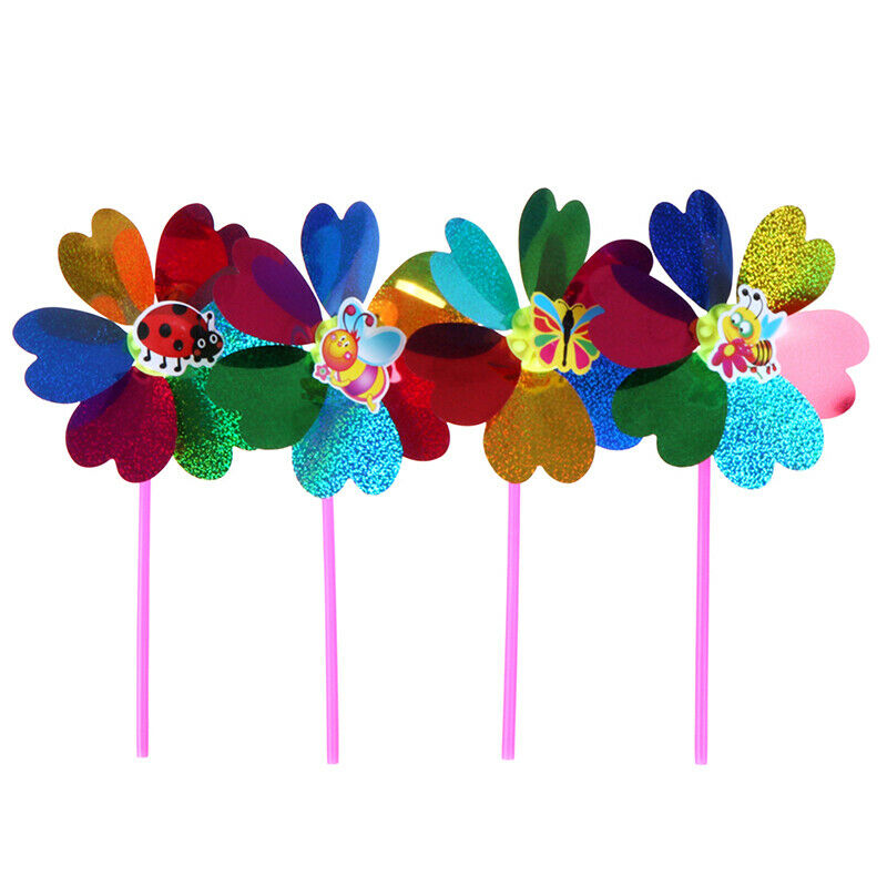 Colorful Sequins Windmill Wind Spinner Home Garden Yard Decoration Kids T.l8