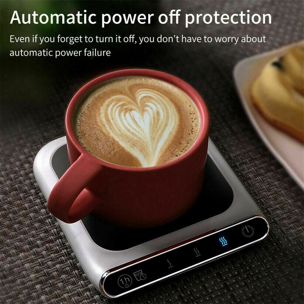 Cup Mug Warmer Coffee Tea Milk Drink Heater Pad Auto Shut Off For Office&Home