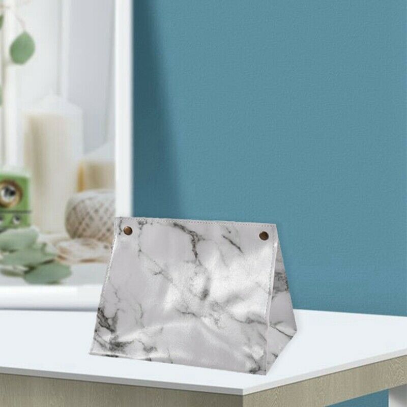 Marble Pattern Tissue Box Pu Leather Home Car Napkin Paper Container Paper TowF1