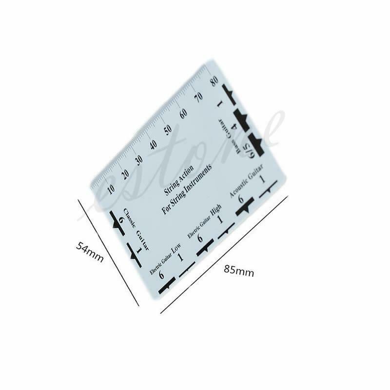 New Guitar Bass Fritz Ruler String Pitch Ruler Action Ruler Card Vernier Caliper