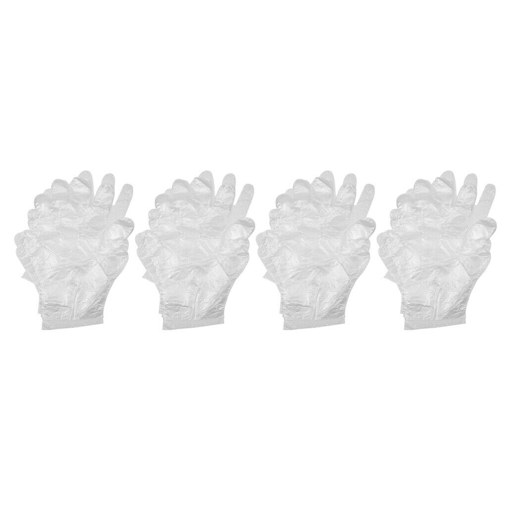 240pcs Soft Stretchy Seamless LDPE Finger Gloves for Kitchen Household