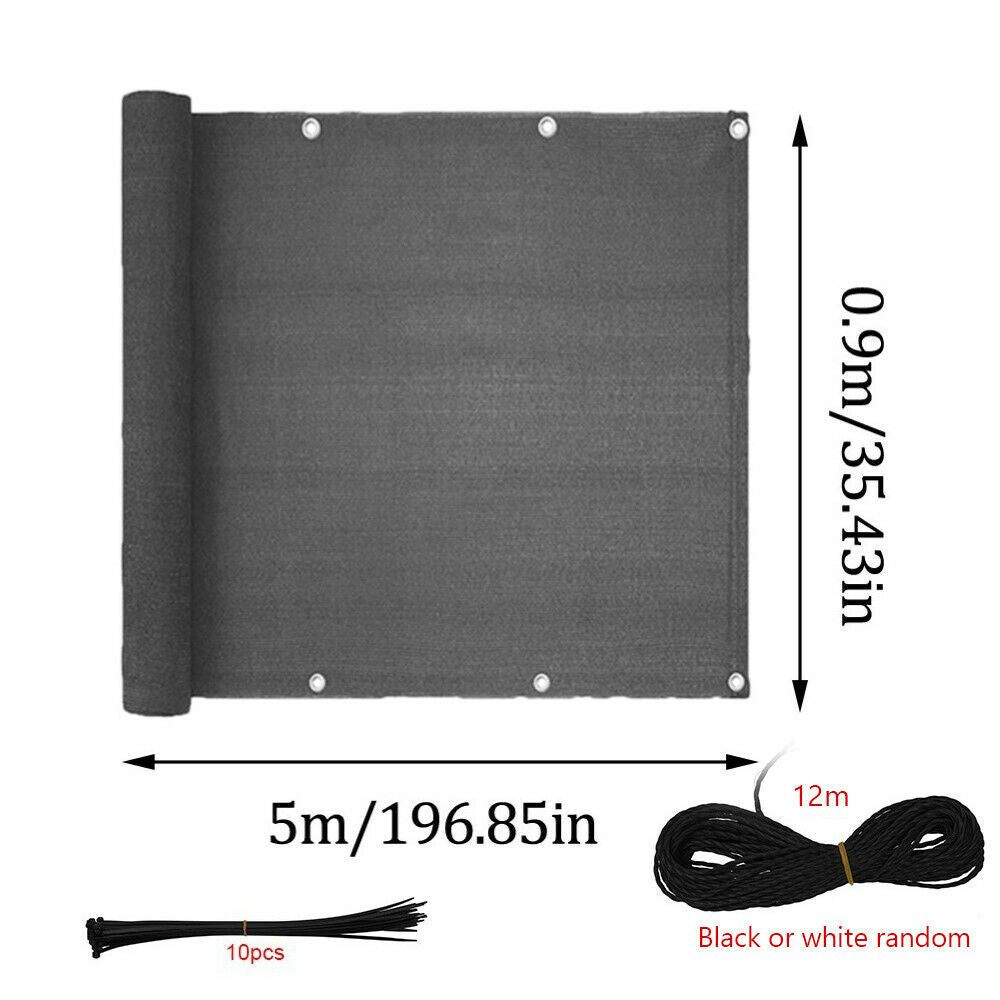 Balcony Privacy Screen Cover Windproof Sun Shade UV Protection Balcony New LIN