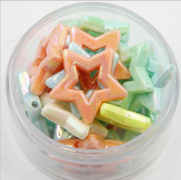20X AB color Acrylic Star Beads DIY Beading material Jewelry makeing Accessories