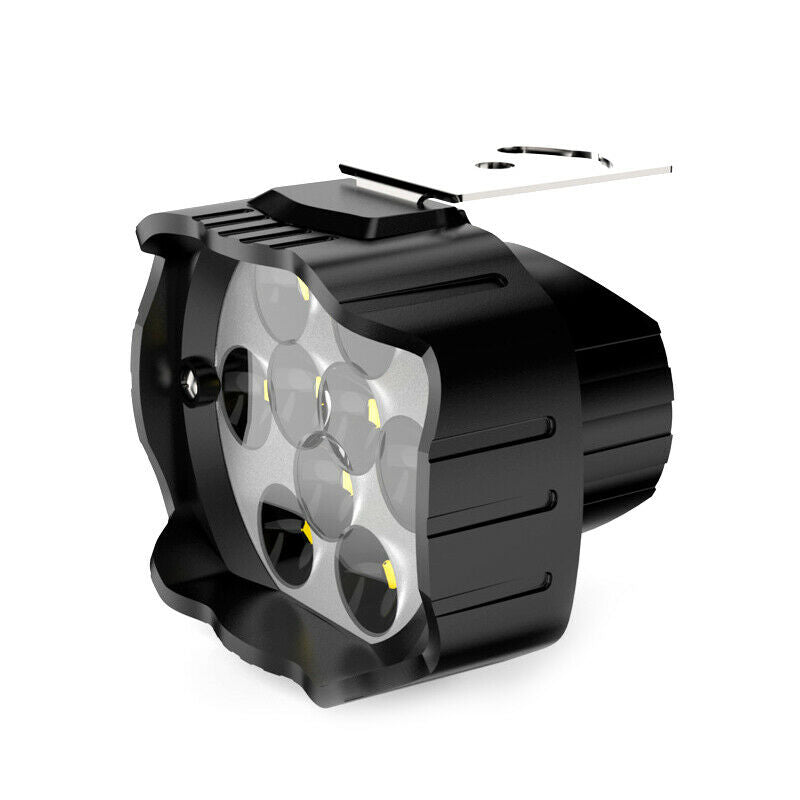 Motorcycle LED Headlight Fog Light 9 Lamp Beads Spotlight for Dirt Bike Scooter