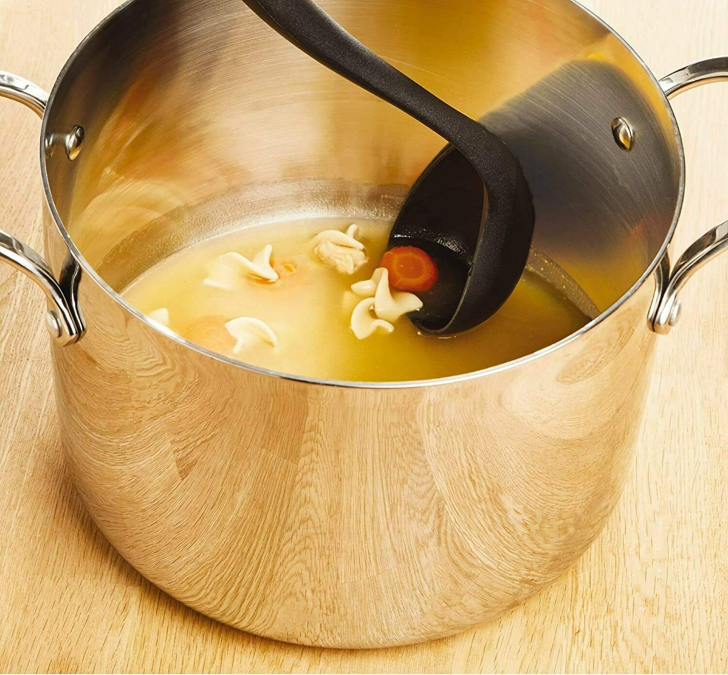 Soup Ladle Spoon with Comfortable Grip Cooking & Serving Spoon for Soup Non-Stic