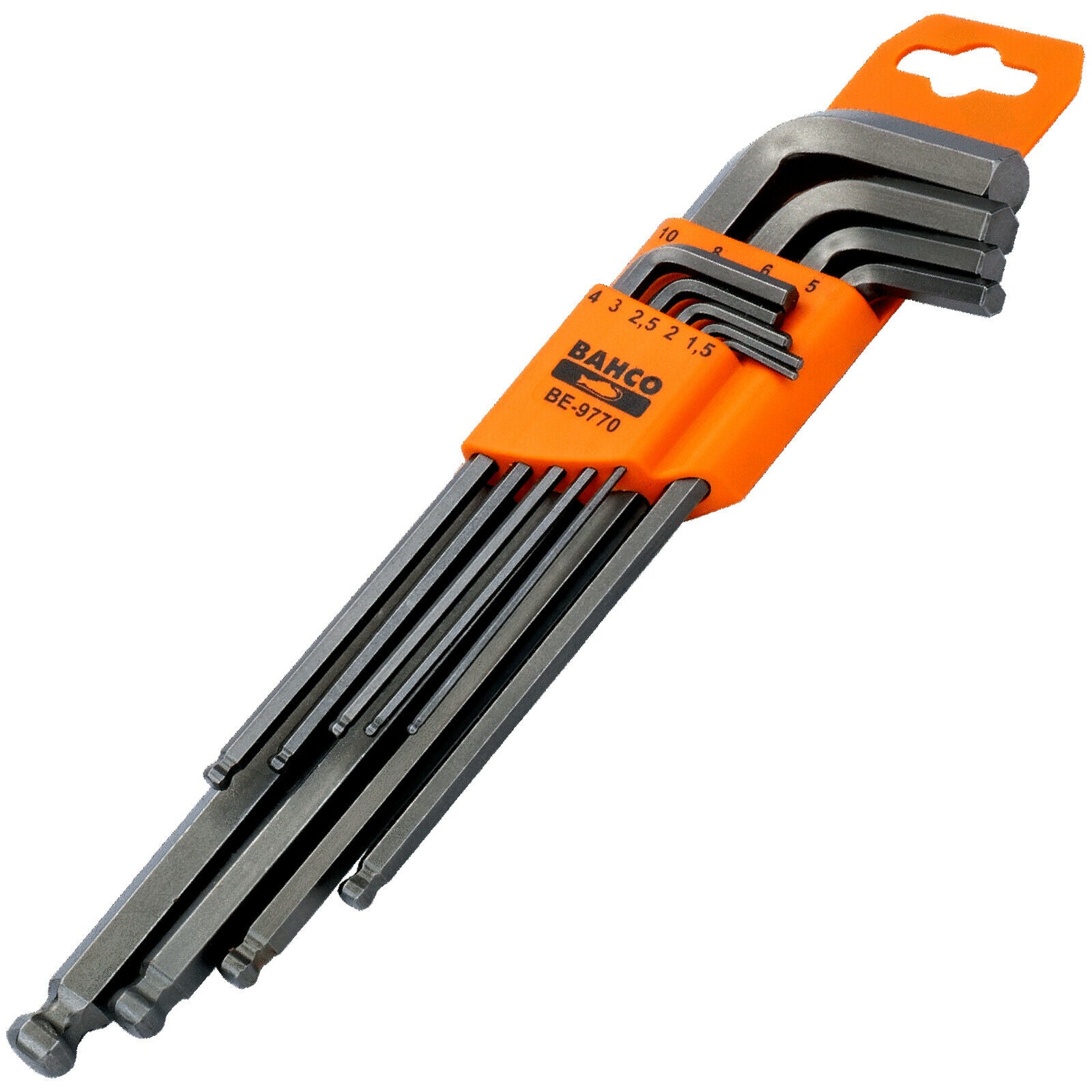Bahco Hex Key Set 9pc 1.5-10mm Ball End Allan Allen Wrench Hexagon