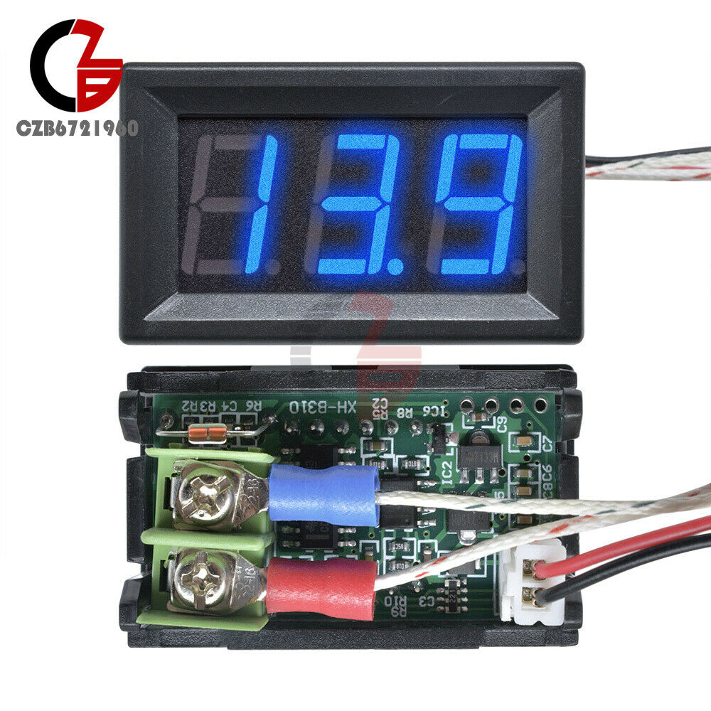 XH-B310 Blue Diaplay -30°C-800°C Gauge Thermometer K-type M6 Thermocouple