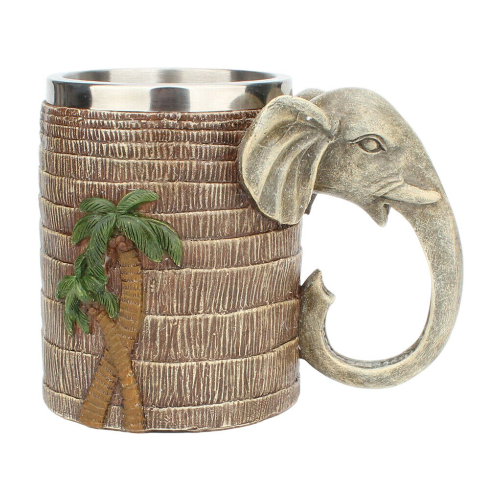 Wooden Barrel-Beer Mug 600ML Wood Stainless Steel Cup Wall Cocktail Mug
