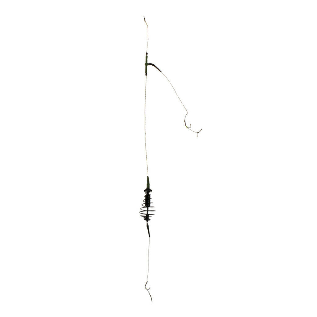 Fishing Feeder Cage Carp Feeder Fishing Lure Cage With Lead Sinker and Hooks