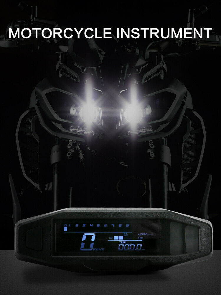 Motorcycle LCD Speedometer Digital Odemeter Injection Meter for Russian KR200