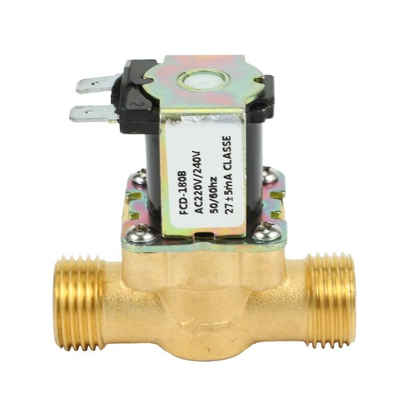 Ac 220V 1/2 Inch Solar Water Heater Solenoid Valve Normally Closed Inlet ValveP9