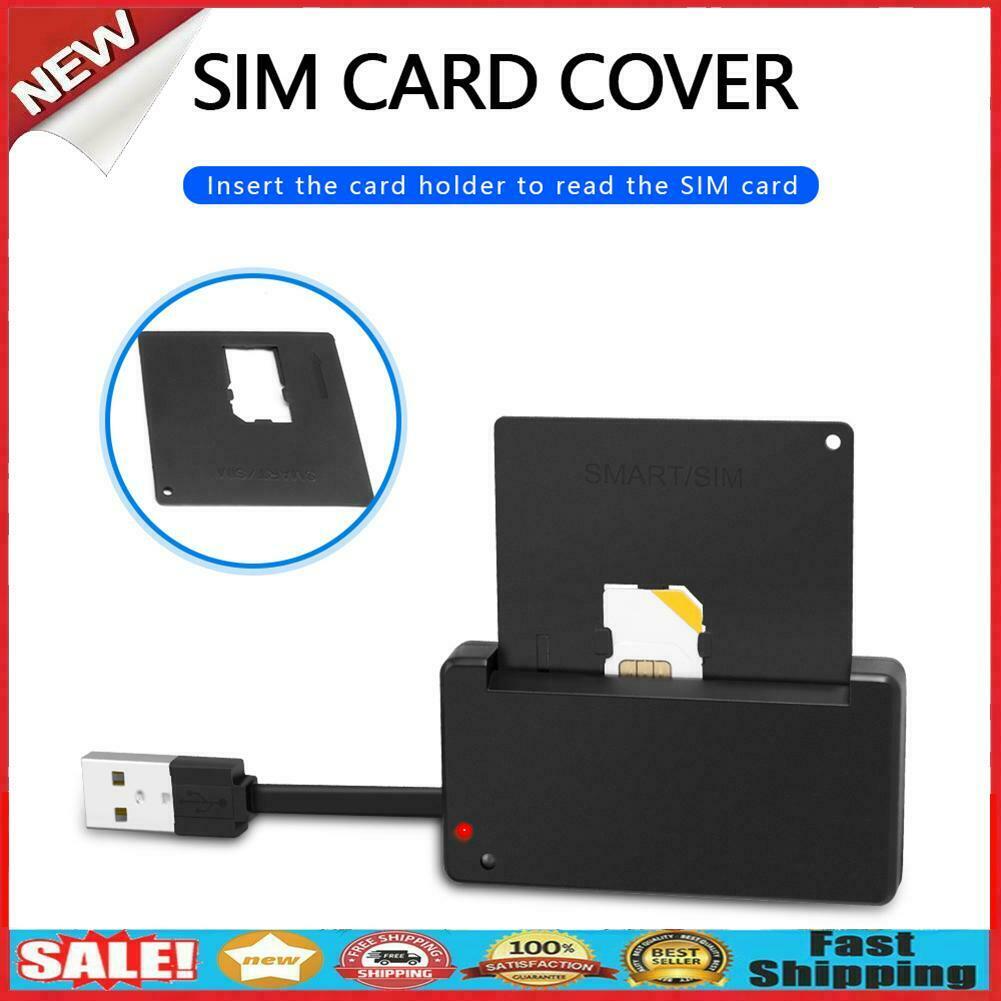 USB Smart Card Reader Bank Card IC ID EMV DNIE SIM Adapter for PC Computer