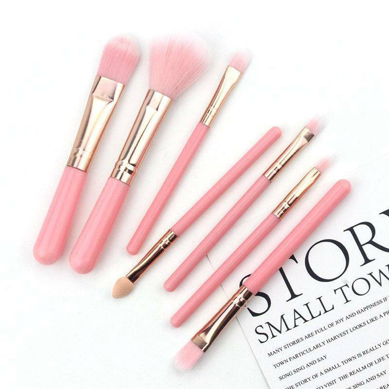7x Kabuki Make-up Brush Foundation Blusher Face Powder Brushes Pencil Brush