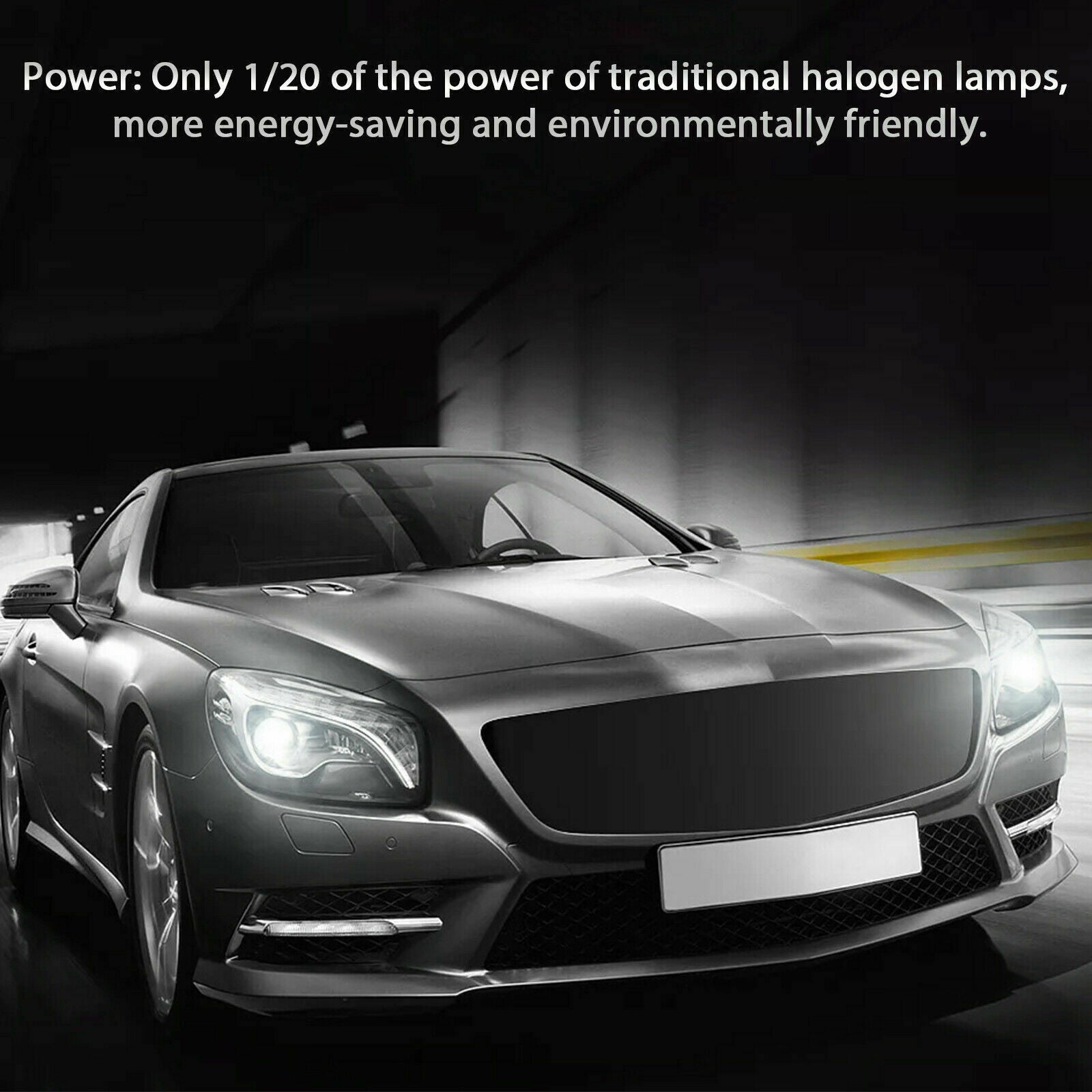 2X MINI H1 LED Headlight Bulbs Conversion Kit 100W 14000LM 6500K Hi/Lo Beam Lamp
