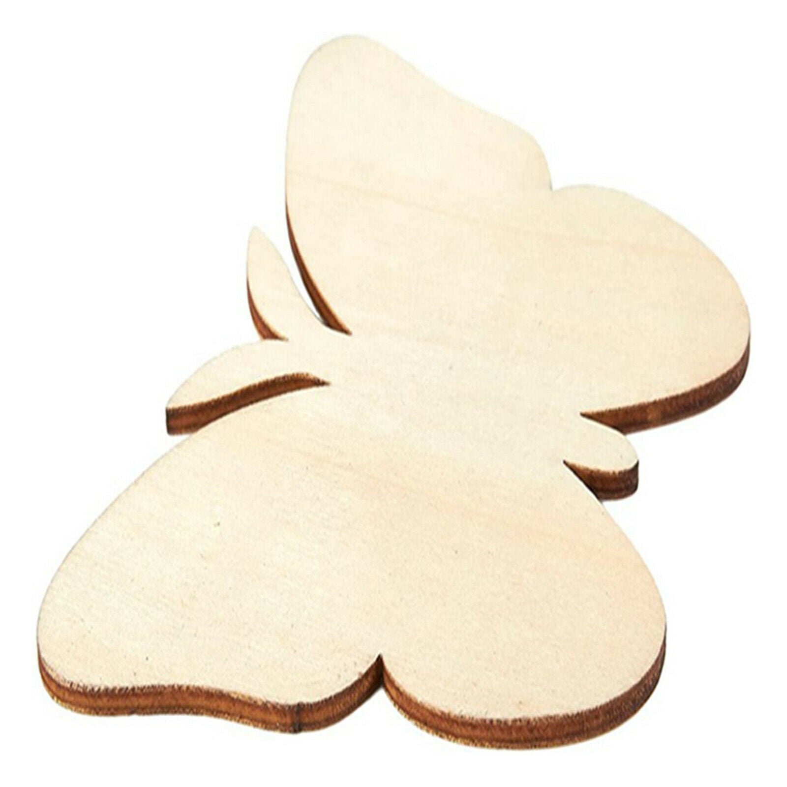 40x Unfinished Wooden Butterfly Pieces Blank Cutout Wooden Slices DIY Crafts