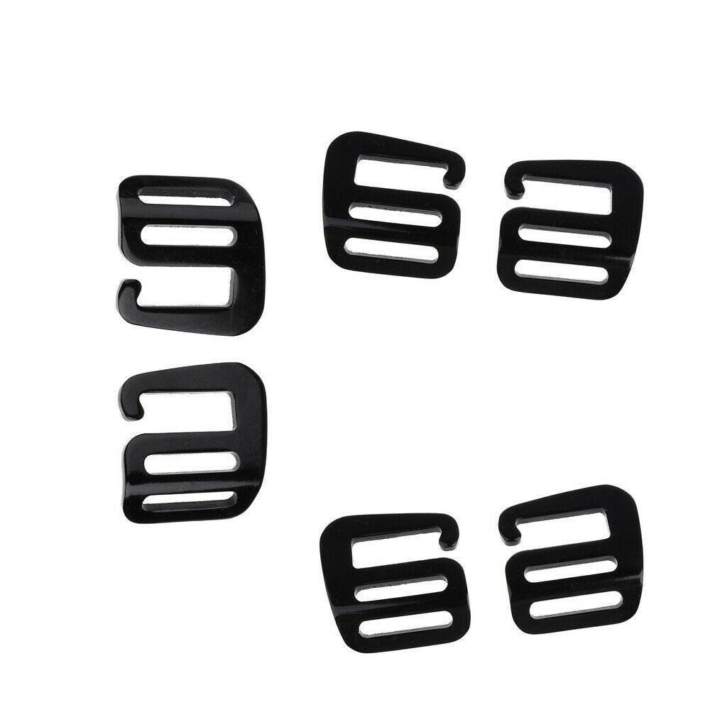 6 Pieces 1inch Sturdy Hook Outdoor Webbing Buckle Luggage Sack Pack Bag Strap