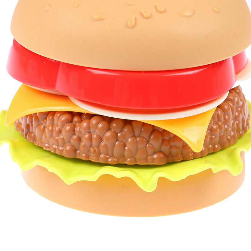 1Pc Simulation Hamburger Pretend Play Display Mold Assembled Food Educati.l8