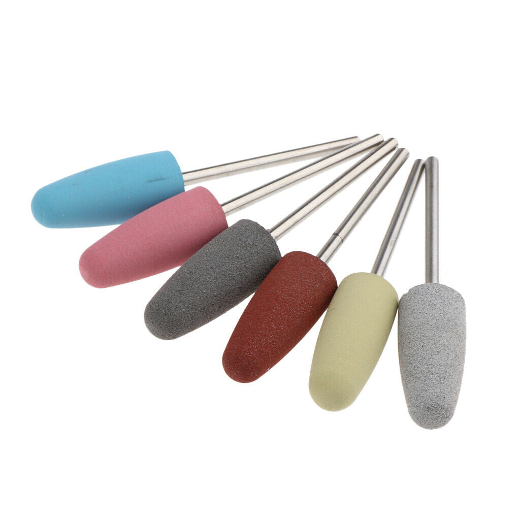 6Pcs Professional Manicure Pedicure Nail Drill Bits for Electric Files JG-10