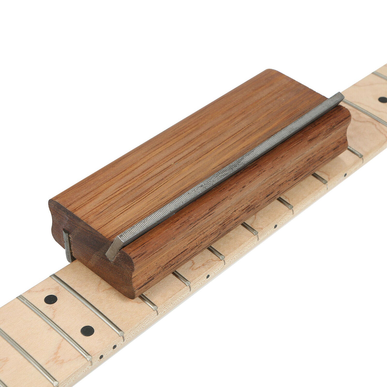 Professional Guitar Fret Bevel-Flush File Guitar Luthier Tool for Bass