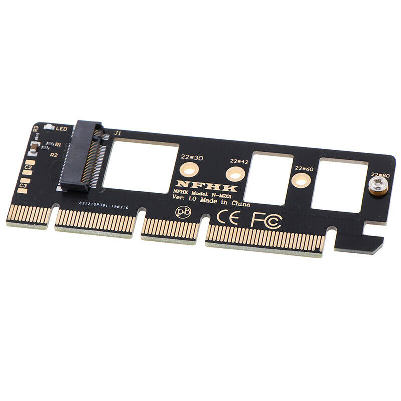1*NVMe M.2 NGFF SSD to PCI-E PCI express 3.0 16x x4adapter riser card con.l8