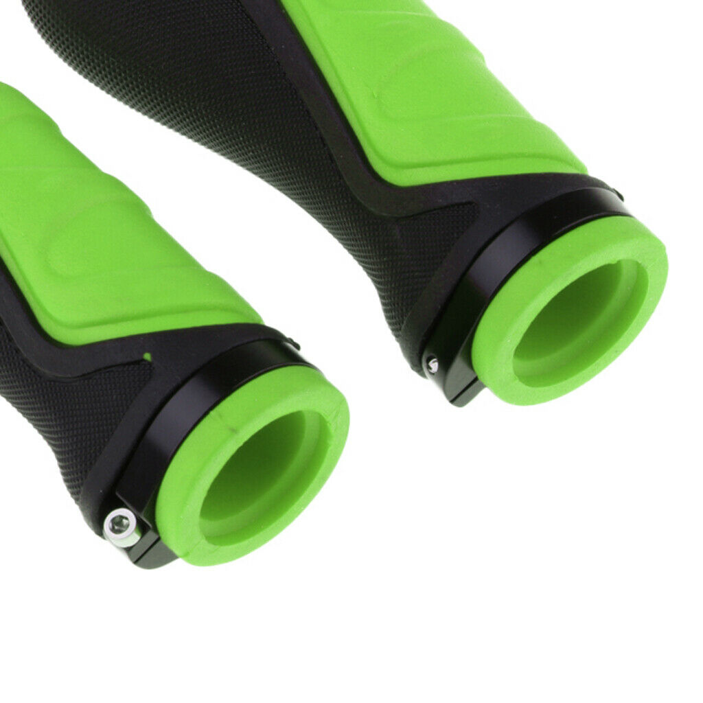 1 Pair Rubber Bicycle Handlebar Grips Electric Scooter Handle Grips Green