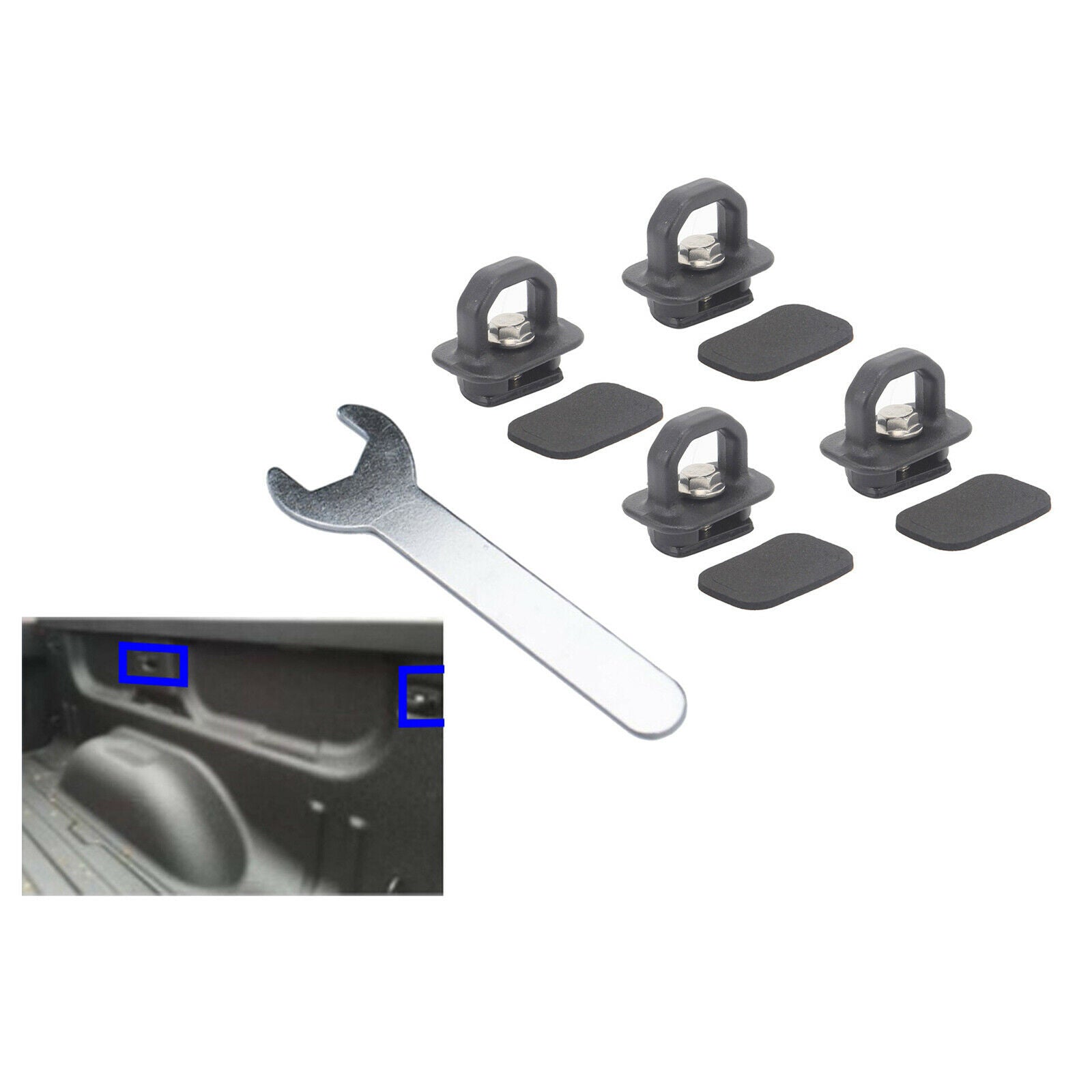 Tie Down Anchors Side Wall Rings Tie Downs for Chevy   Pickup Trucks