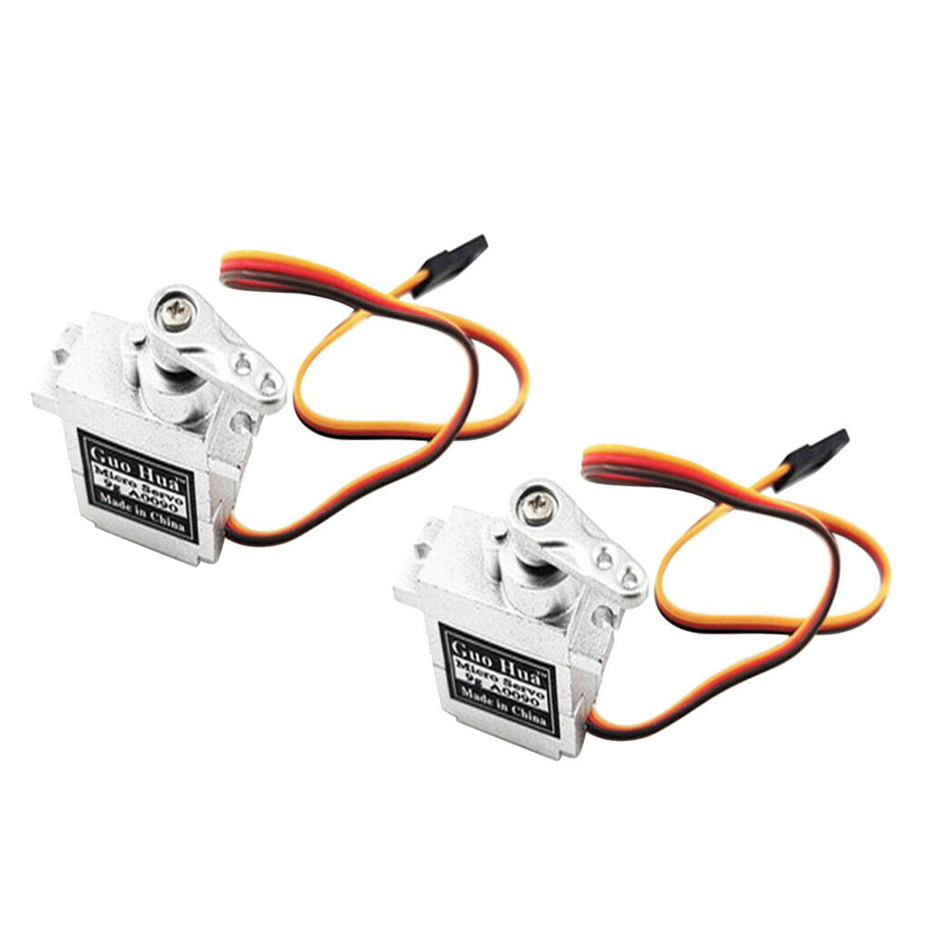 2Pieces 9g Micro Servo Steering Gear for WPL 1/16 4WD RC Crawler Spare Parts