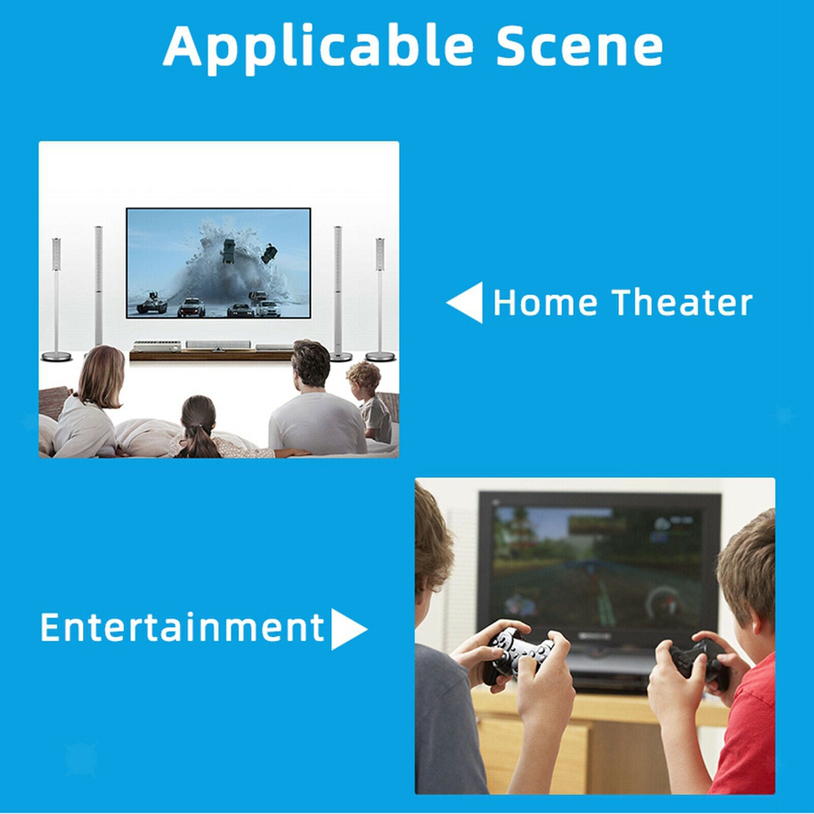 Aluminum   ARC Audio Extractor Adapter & DAC Converter for Home Theater