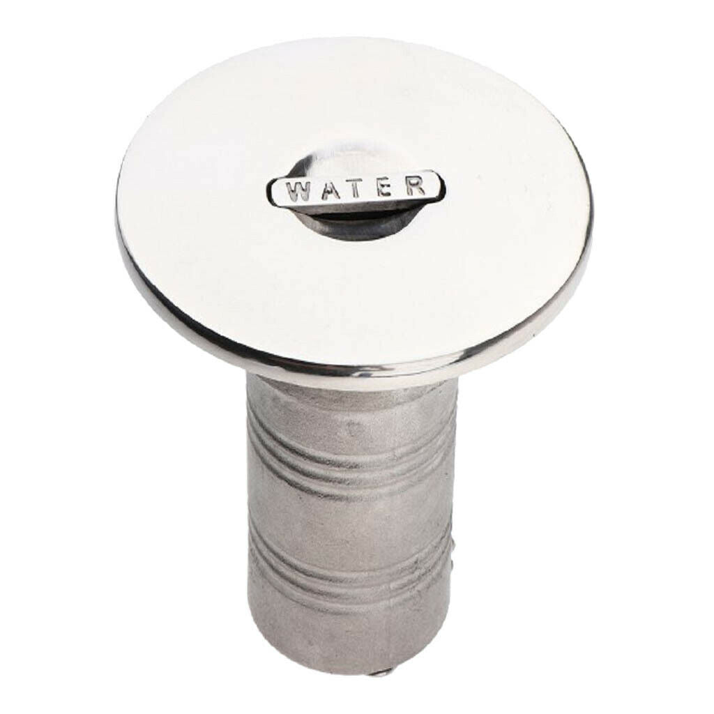 New 50mm Stainless Steel Boat Water Petrol Tank Deck Fill Filler & Screw Cap