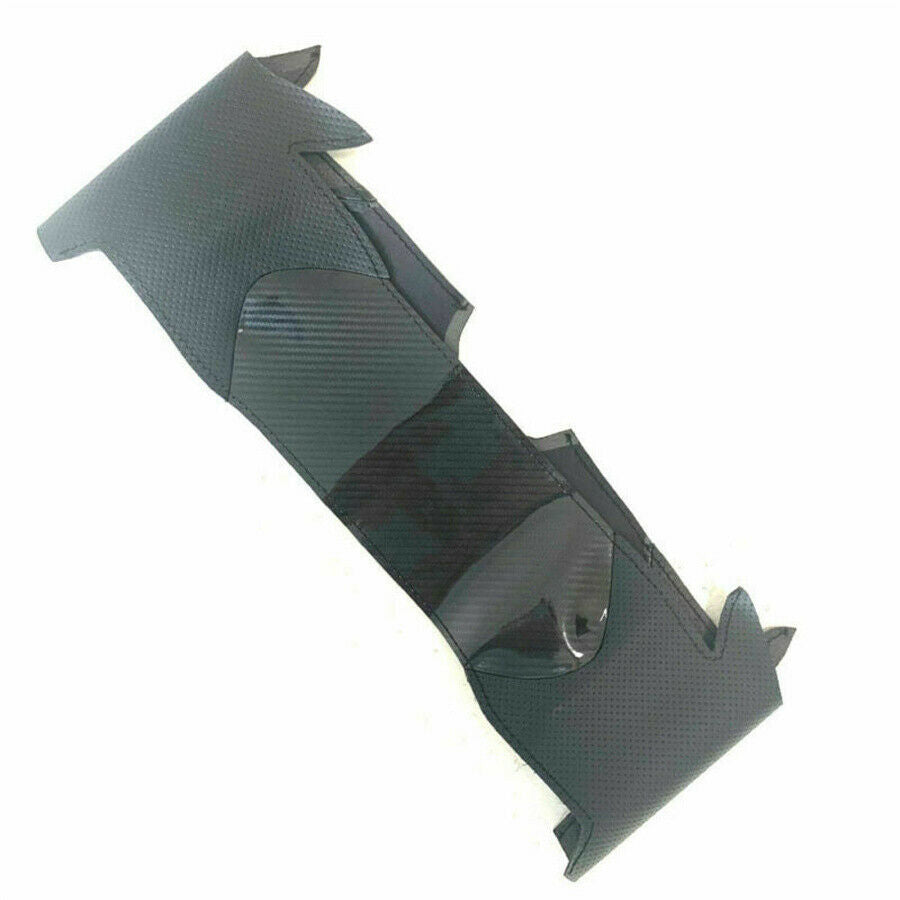 Carbon Fiber & PU Leather Steering Wheel Hand Sewing Wrap Cover For Ford Fusion