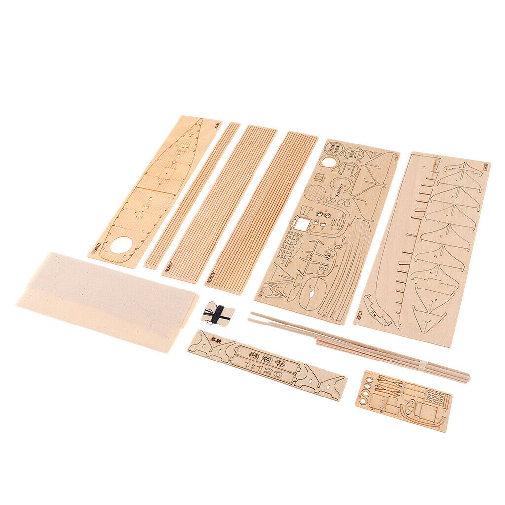 Crafts 1:120 DIY Kits Boat 1851 America Wooden Sailboat Ship Puzzles Toys