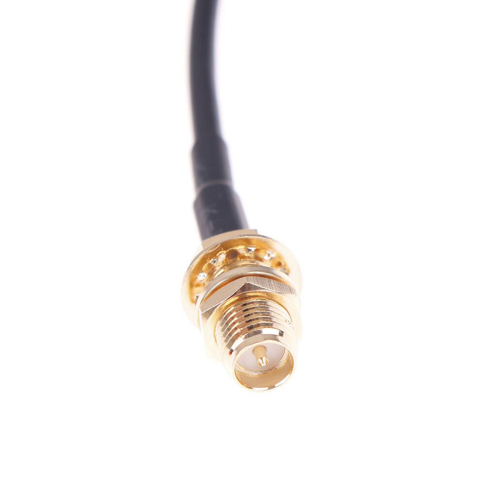 1PC 20cm WiFi router antenna extension cable cord RG174 RP-SMA male to fem.l8