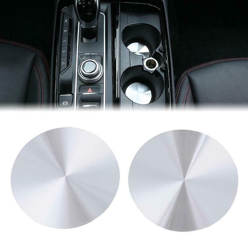 2 Pcs Cup Holder Cover Mat Trim For Range Rover Sport Vogue Discovery Universal