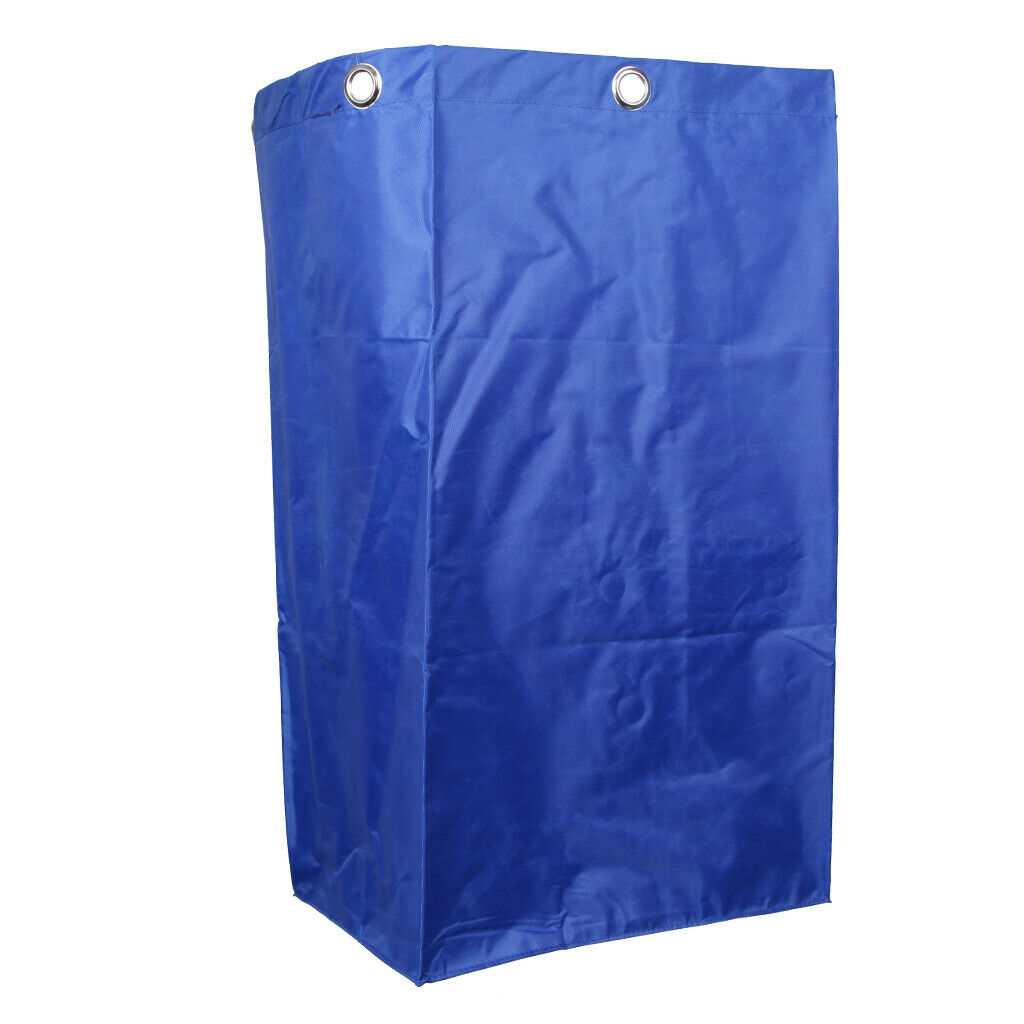 Janitorial Cart Cleaning Tool Waterproof Cart Storage Bag 40x28x69cm Blue