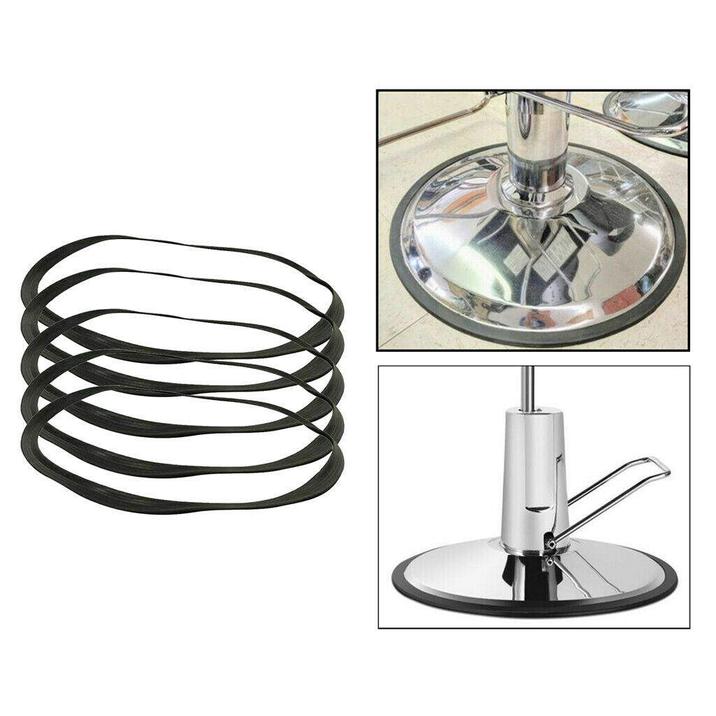 5 Pieces Barber Salon Chair Base Equipment Rubber Ring Gasket TRIM Protect