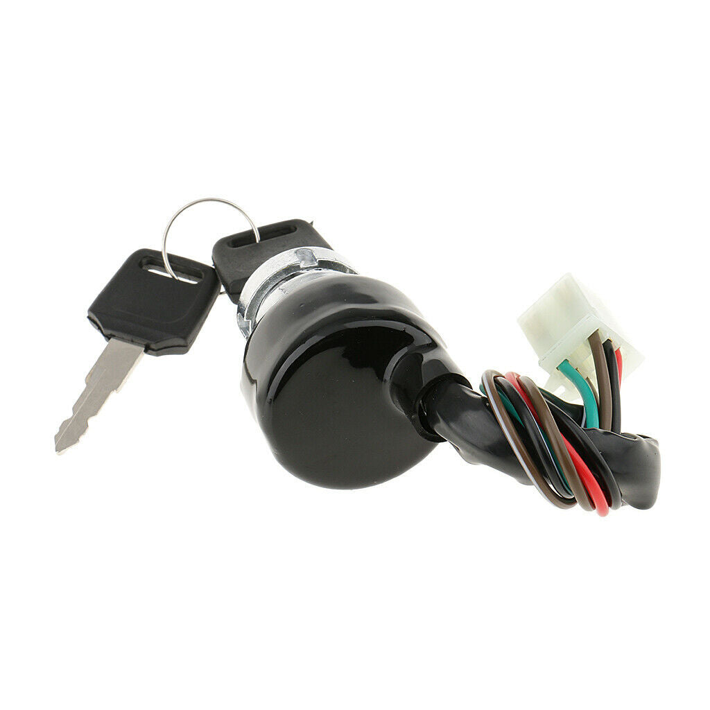 Ignition Switch 6 Wires 3 Positions with Keys, Repair Parts Accessories for