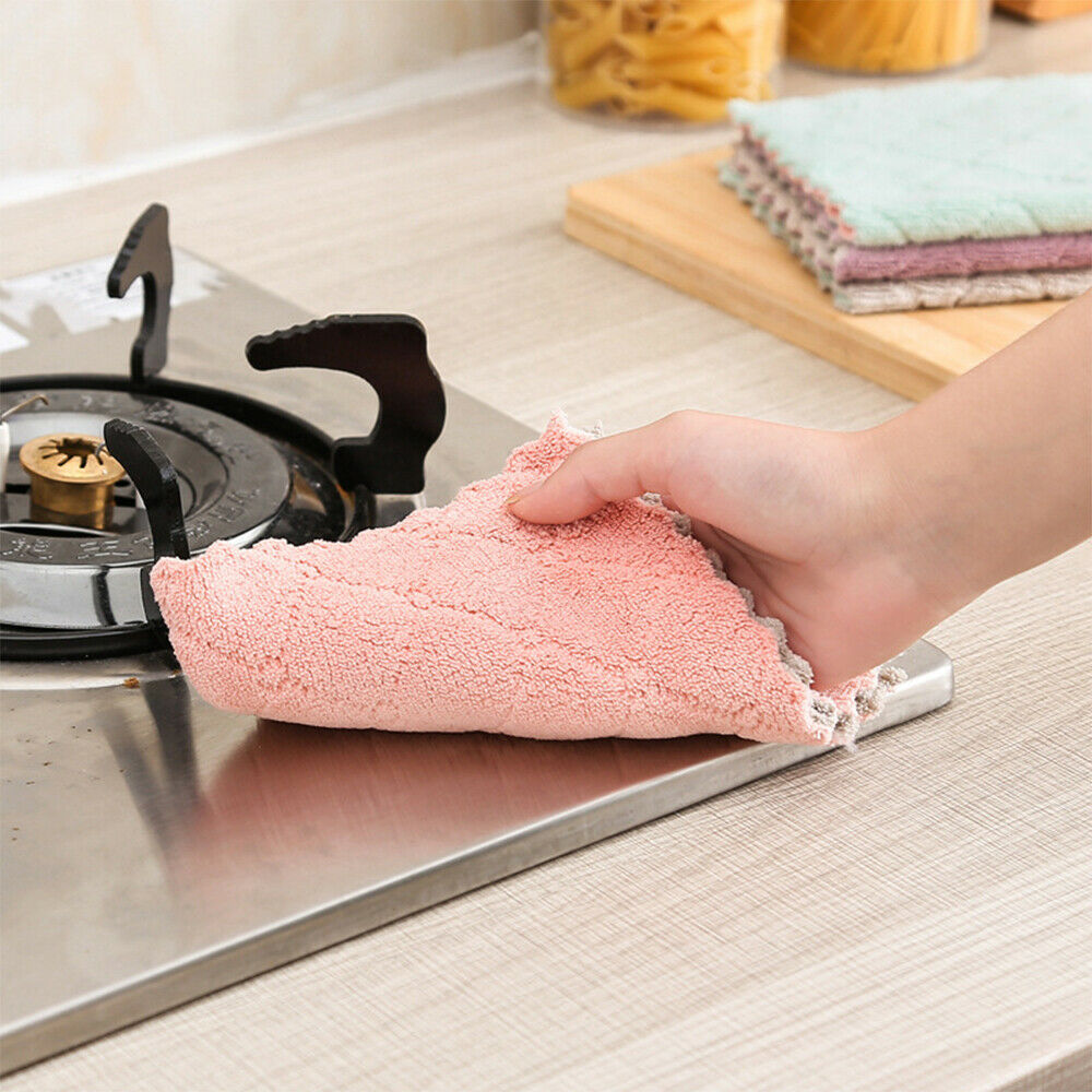 20 PACK Kitchen Towel Dish Cloth Super Absorbent Tea Towels 25x15cm Utopia Towel
