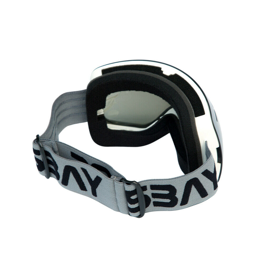 Snowboard Ski Sport Snowmobile Winter Goggles Sunglasses Eyewear Gray Chrome
