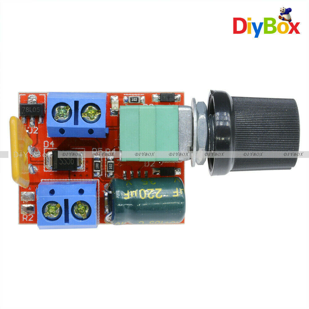 Mini DC 5A Motor PWM Speed Controller 3V-35V Speed Control Switch LED Dimmer D