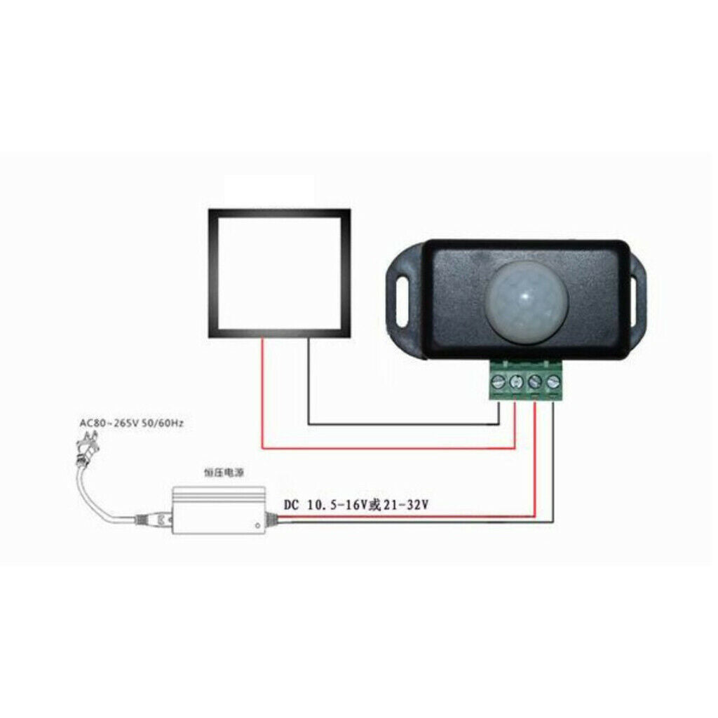 Automatic Infrared PIR Motion Sensor Switch for Home Office LED Light