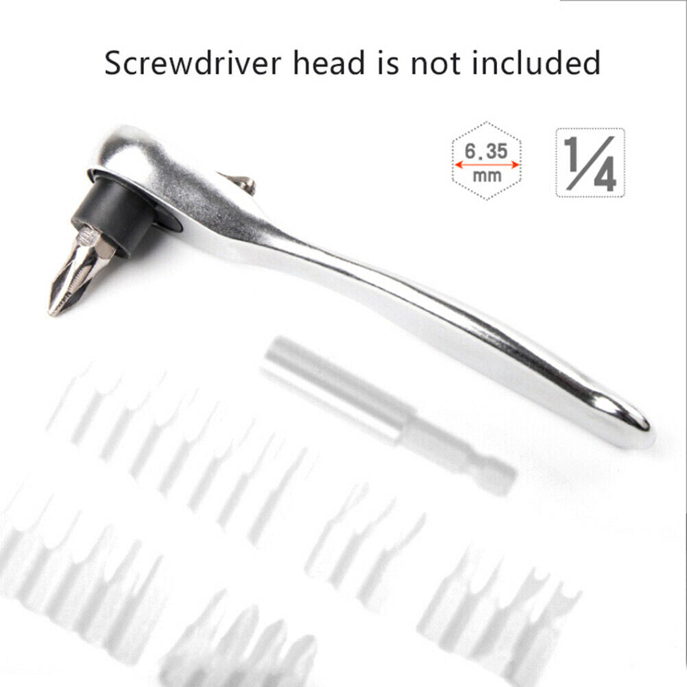 Mini 1/4" 72T Ratchet Hexagon Wrench Quick Relea Socket wrench Tool  HFYXAU Tt