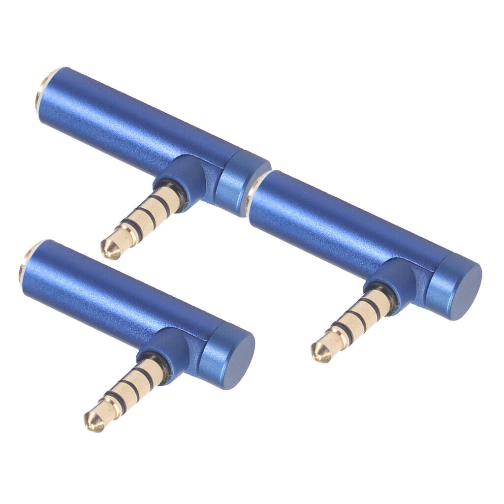 3x Alloy 3.5mm Earphone Adapter Plug Connector for Mobile Phones Tablets