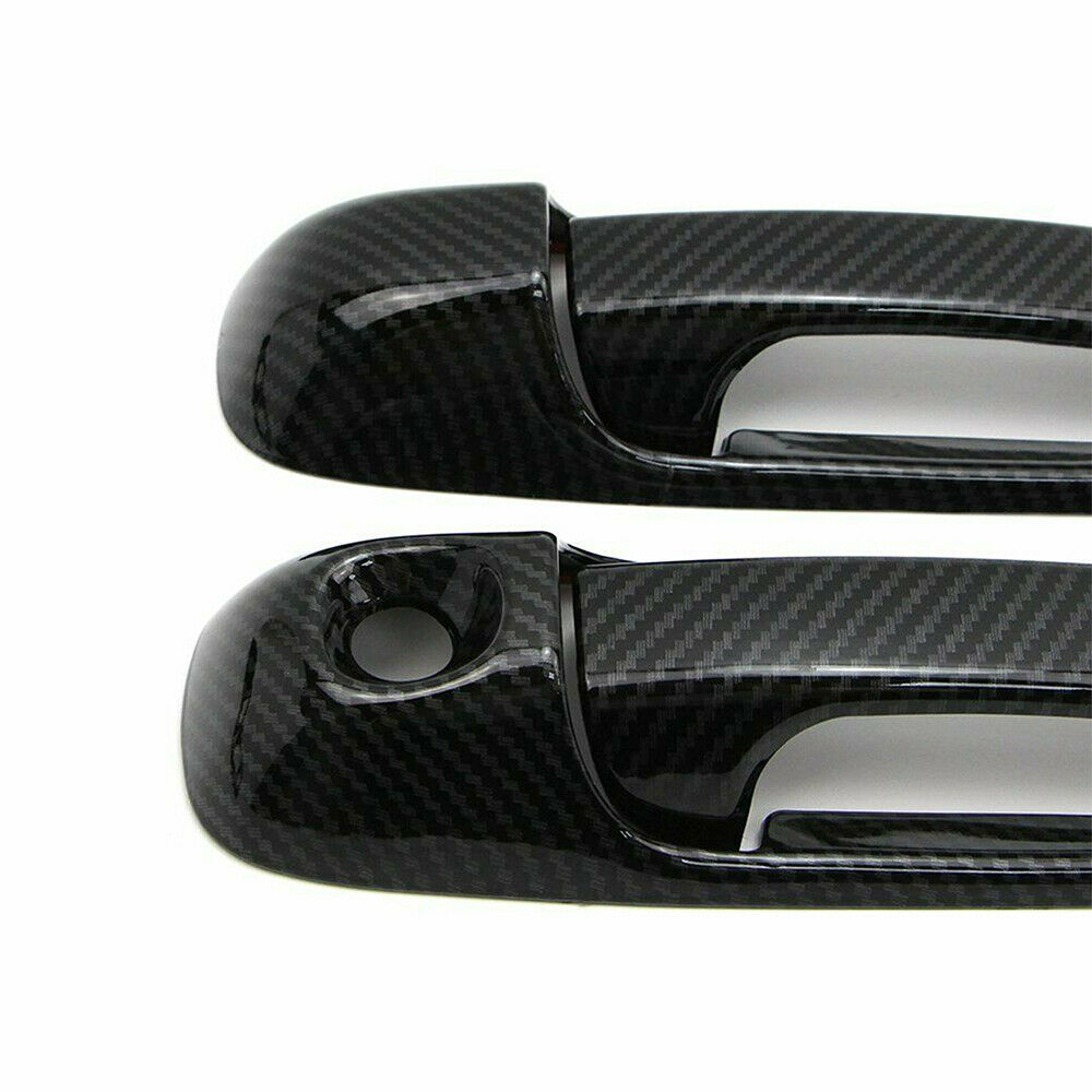 For 02-08 Dodge Ram 1500 2500 3500 03-09 Door Handle Cover Carbon Fiber Pattern