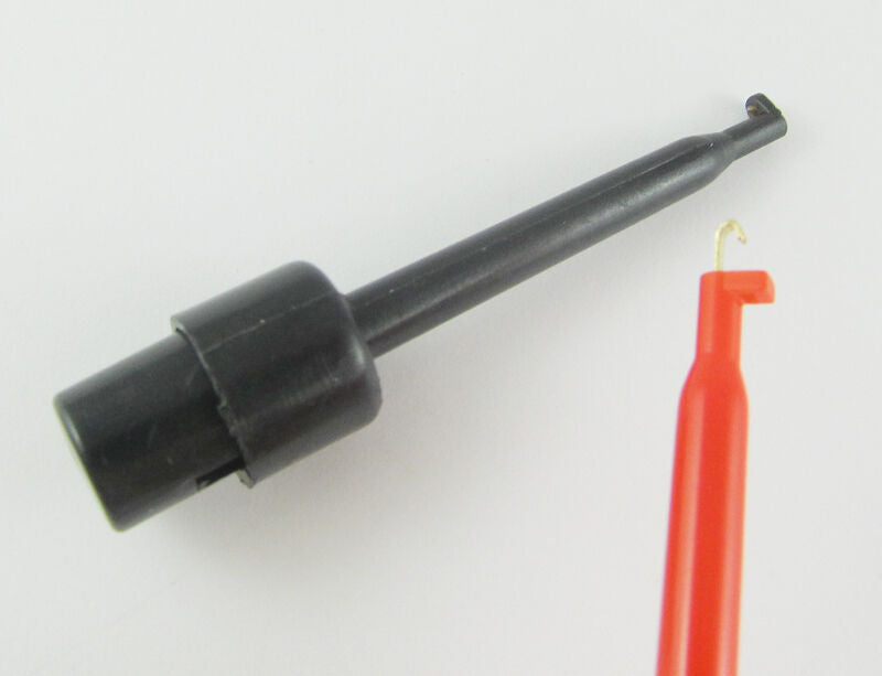 50 pcs 2 colors Grabbers Test Probes Single Hook Clip Round Lager Size 57mm