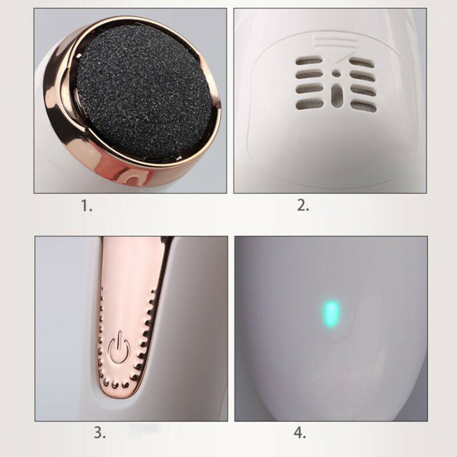 Electric Vacuum Foot Grinder File Dead Skin Callus Remover Pedicure Tools