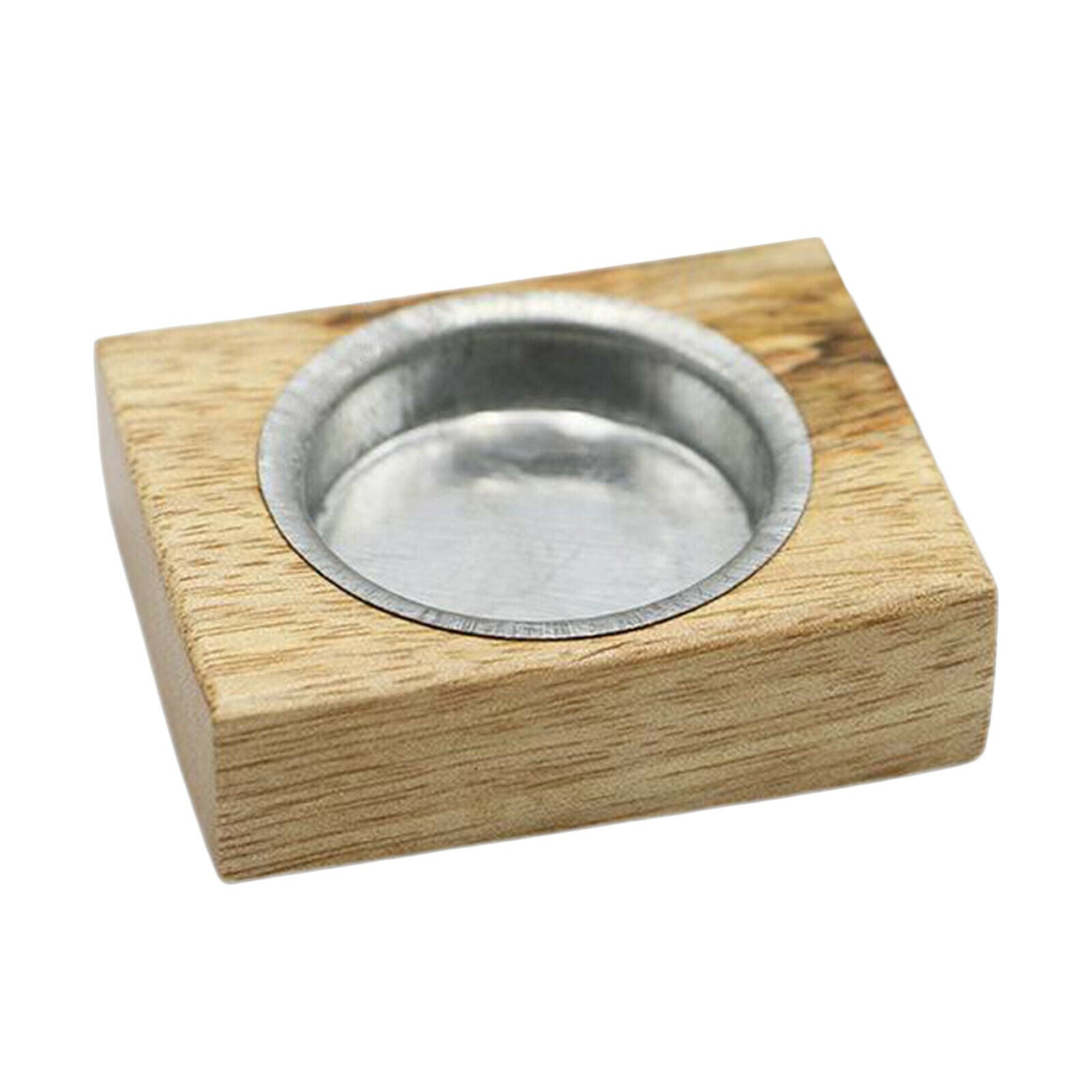 Wooden Ash Catcher for Cone Incense Burner Stick Candle Wax Holder Home Use