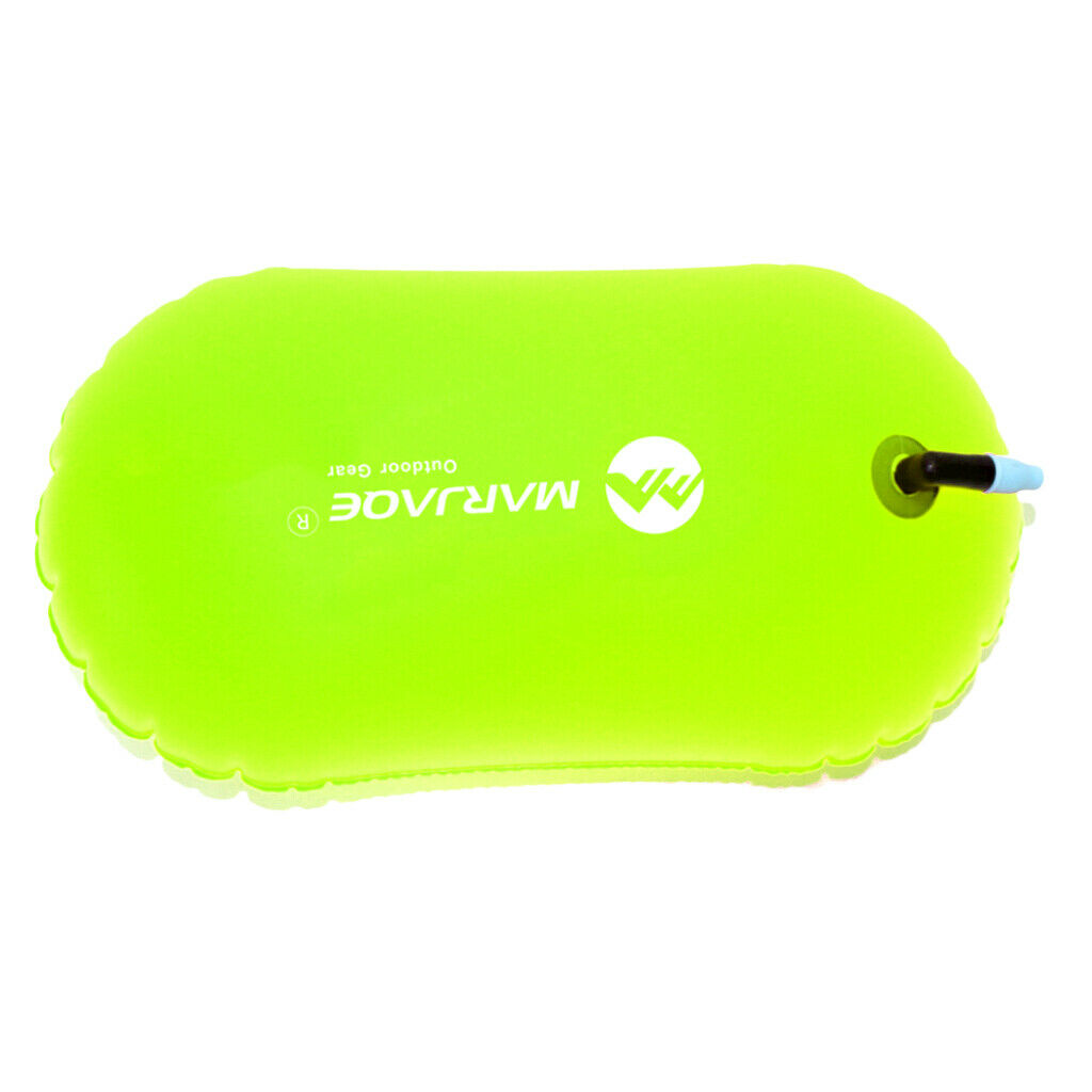 High Viz Fluo Yellow Inflatable Swim Buoy Tow Float Air Bag for Wild and Open